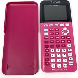 Ti84 calculator-pink and black